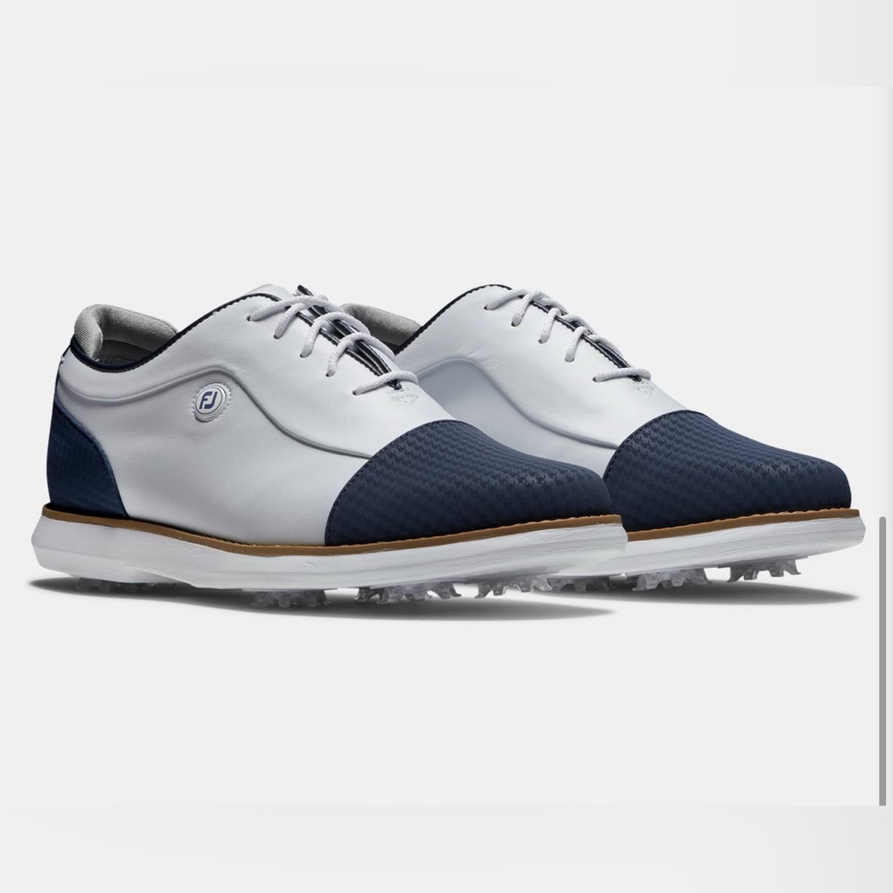 FootJoy Women’s Traditions Capped Toe Navy/White Golf Shoes-Size 6.5 M No Box!⛳️ - Picture 5 of 12
